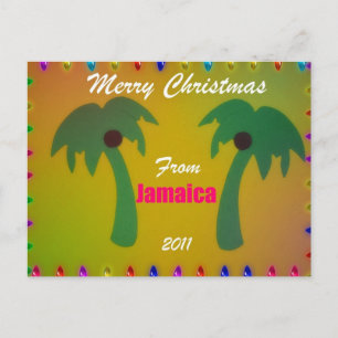 God jul från Jamaica 2011 Helg Vykort