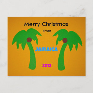 God jul från Jamaica 2012 Helg Vykort