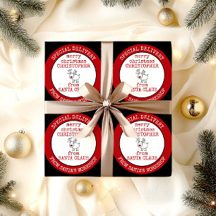 God jul från Jultomten Anpassningsbar Presentpapper