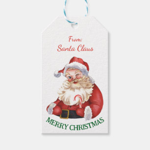 God jul från Jultomten NAMN Presentetikett