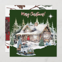 God jul från Kabinkortet Helgdag Julkort