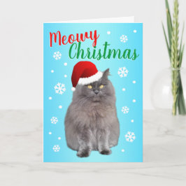 God jul från katten helgkort