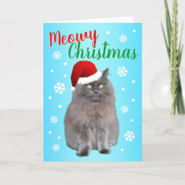 God jul från katten helgkort