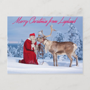 God jul från Lappland Helg Vykort