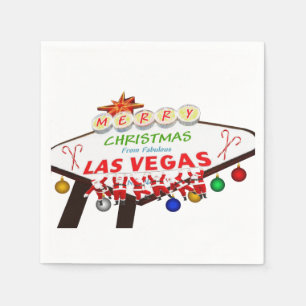 God jul från Las Vegas Pappersservett