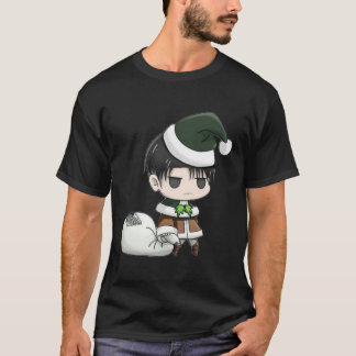 God jul från Levi Ackerman Attack mot Titan T Shirt