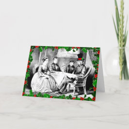 God Jul Från Lincolns Högtids Hälsning Helgkort