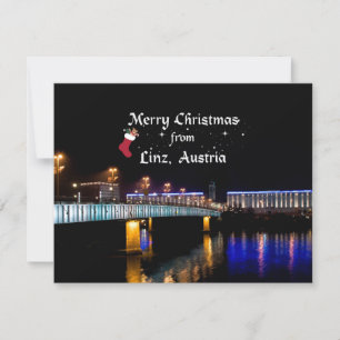 God jul från Linz, Österrike Kort
