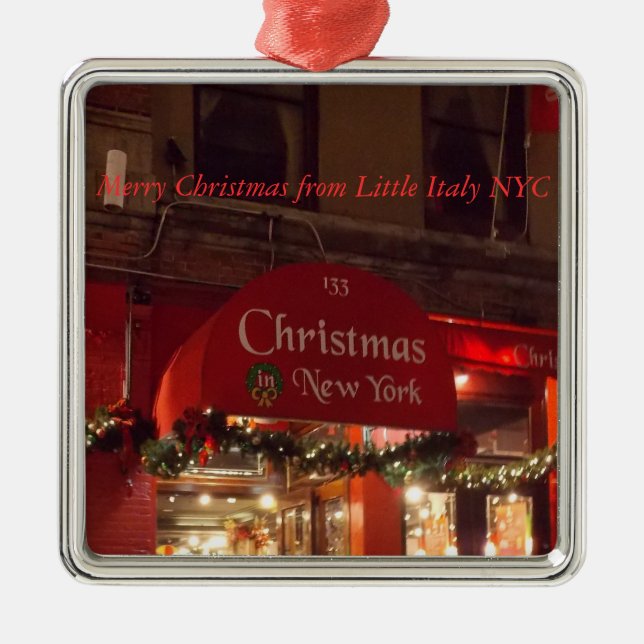 God jul från Little Italien NYC 1 Ornament (Framsidan)