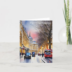 God jul från London Helgkort