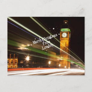 "God jul från London" med Big Ben Vykort
