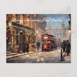 God jul från London Vykort