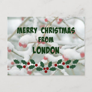 God jul från London Vykort