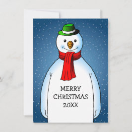 God jul från Lycklig Snögubbe