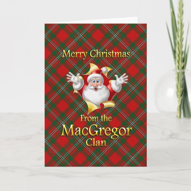 God Jul från MacGregor-klanen Helgkort (Framsida)