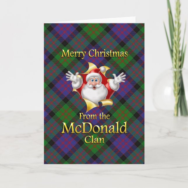 God jul från McDonald-Klan Helgkort (Framsida)