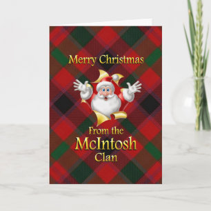 God jul från McIntosh-Klan Helgkort