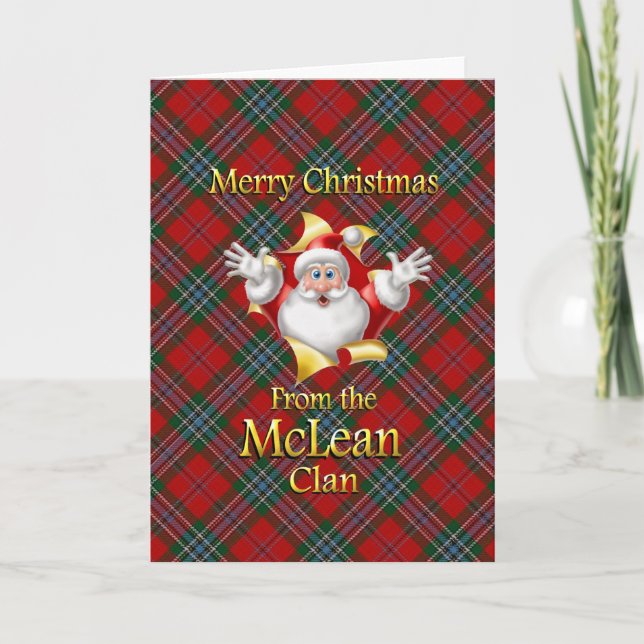 God jul från McLean-Klan Helgkort (Framsida)