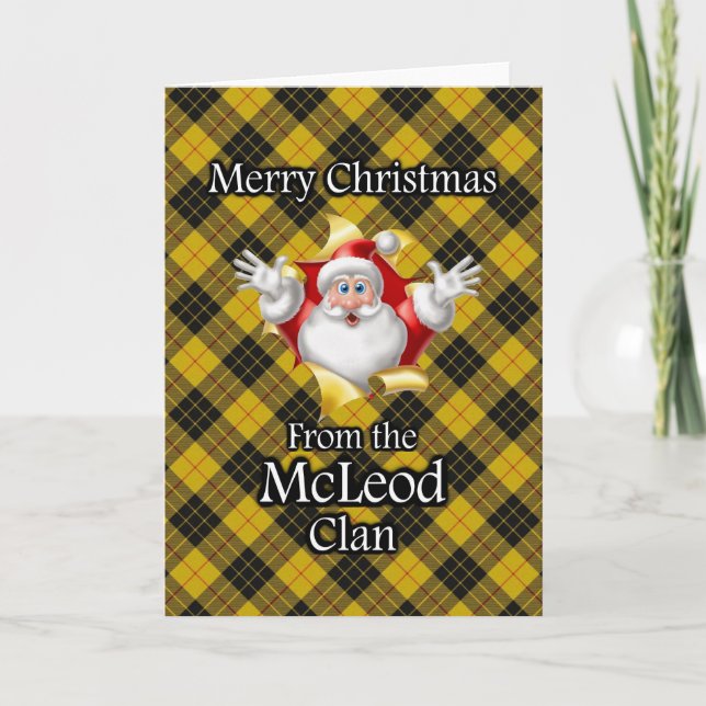 God jul från McLeod-Klan Helgkort (Framsida)