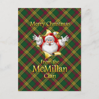 God jul från McMillan-Klan Helg Vykort
