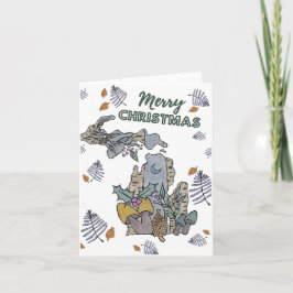 God jul från Michigan Helgdag Card Helgkort