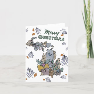 God jul från Michigan Helgdag Card Helgkort