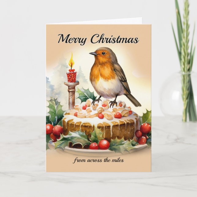 God jul från Miles Robin Tack Kort (Framsida)