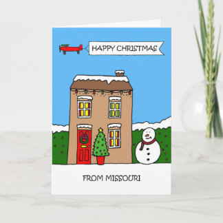 God Jul från Missouri Helgkort
