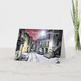 God jul från Montestrutto Italien Card Helgkort