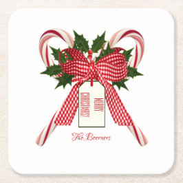 god jul från Namn Polkagrisar Underlägg Papper Kvadrat