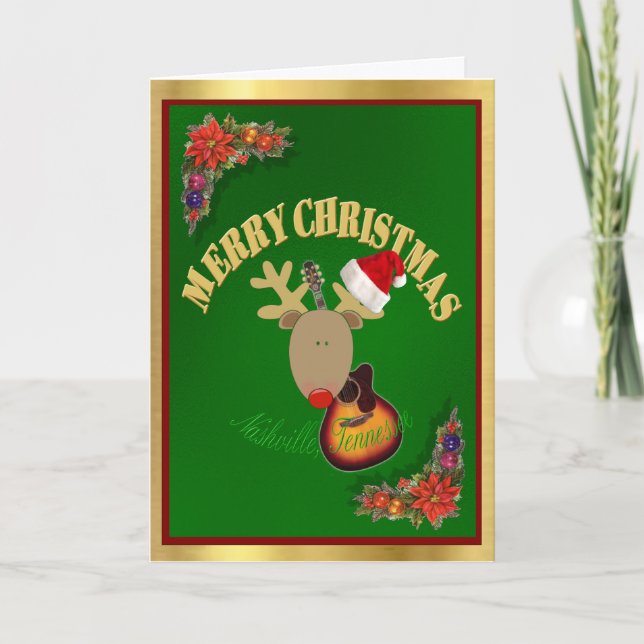 God jul från Nashville Helgkort (Framsida)