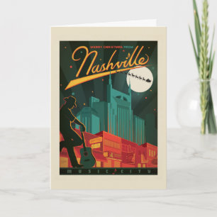 God jul från Nashville Kort