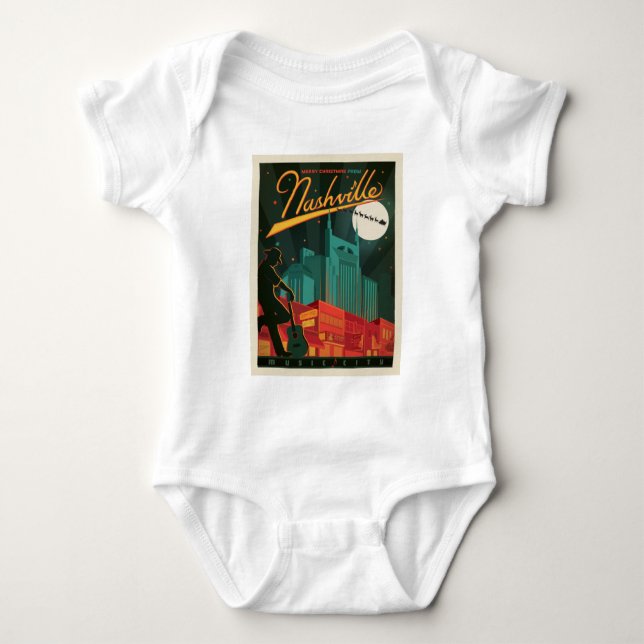 God jul från Nashville T Shirt (Framsida)