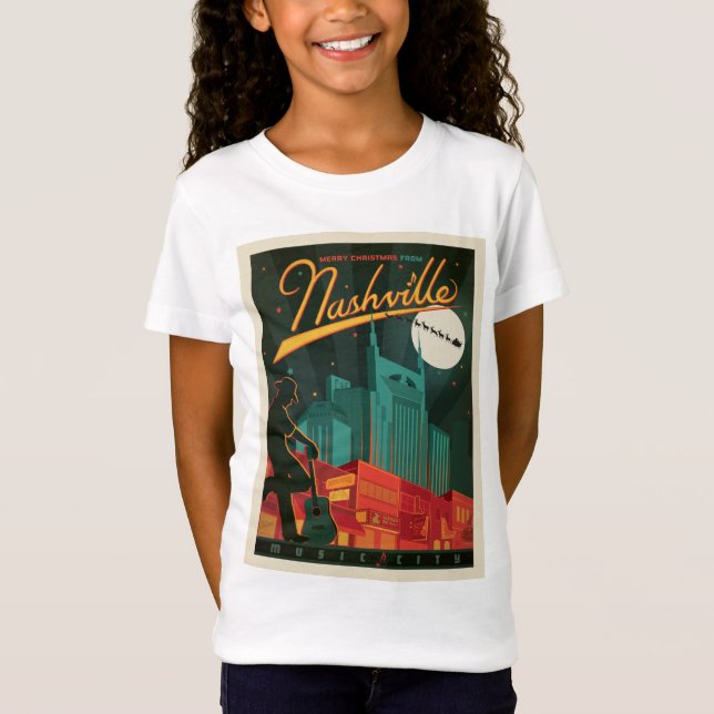 God jul från Nashville T Shirt (Framsida)