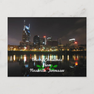 God jul från Nashville, Tennessee Helg Vykort