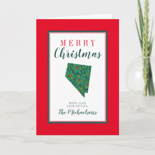 God jul från Nevada Kort