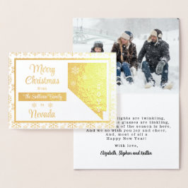 God jul från Nevada State Photo Folierat Kort