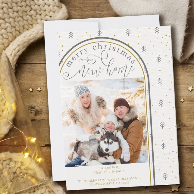 God jul från New Home Scandi Träd Flytta Meddelande (Skapare uppladdad)