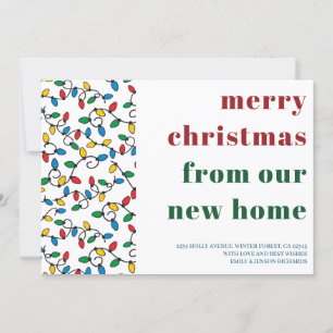 God jul från New Home String Ljus Meddelande