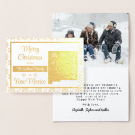 God jul från New mexico State Photo Folierat Kort