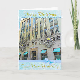 God jul från New York City Card Helgkort