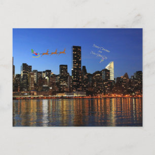 God jul från New York City Helg Vykort