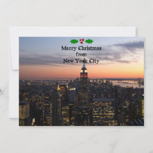 God jul från New York City Julkort