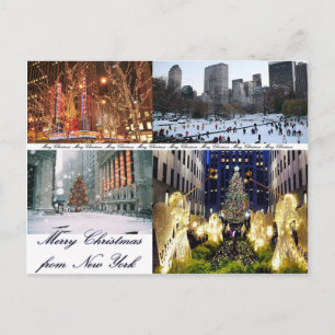 God jul från New York Helg Vykort