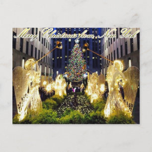 God jul från New York Helg Vykort