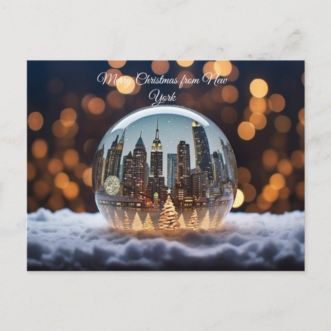 God jul från New York Helg Vykort (Framsida)