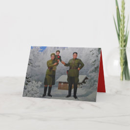 God jul från Nordkorea Helgkort