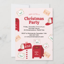 God jul från Nordpolen Inbjudningar