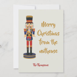 God jul från nuthouse lustig Nutcracker