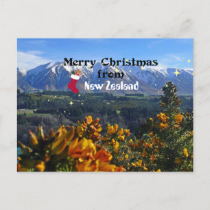 God jul från Nya Zeeland Vykort